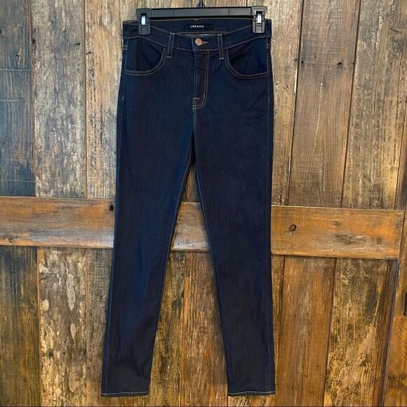 J. Brand Sz 26 Blue Indigo Denim Maria Straight Skinny Leg Jeans - Picture 3 of 10
